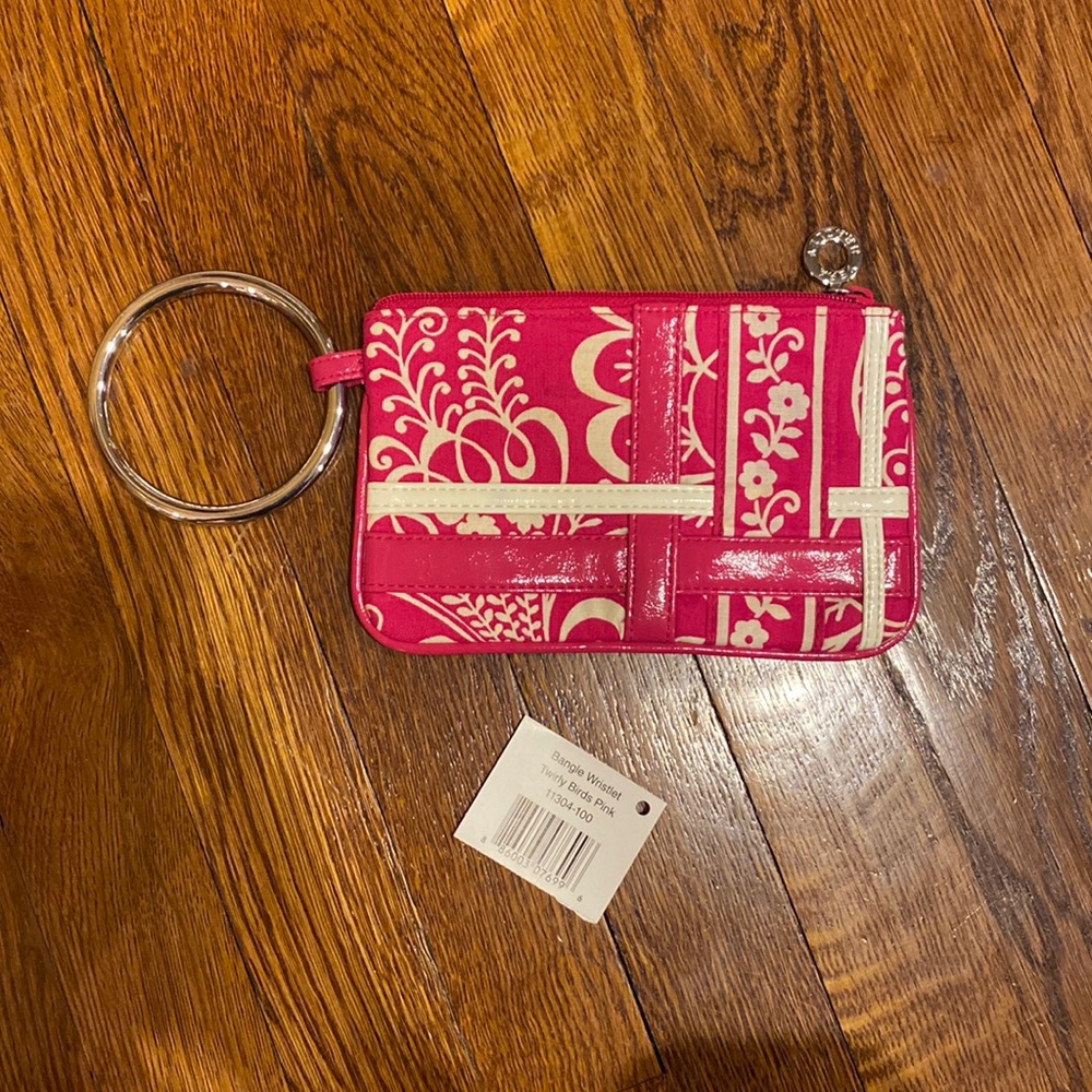 Vera Bradley TWIRLY BIRDS Bangle Wristlet Handbag